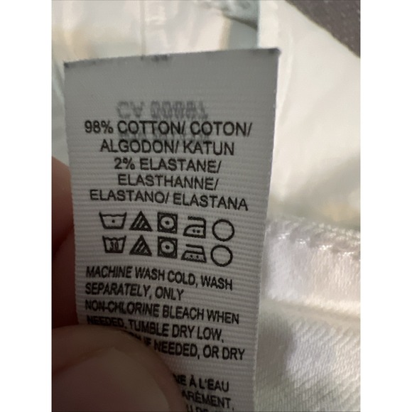 Lucky Brand Lolita Capri Jeans Women 10 White Stretch Preppy Comfortable - Picture 6 of 13